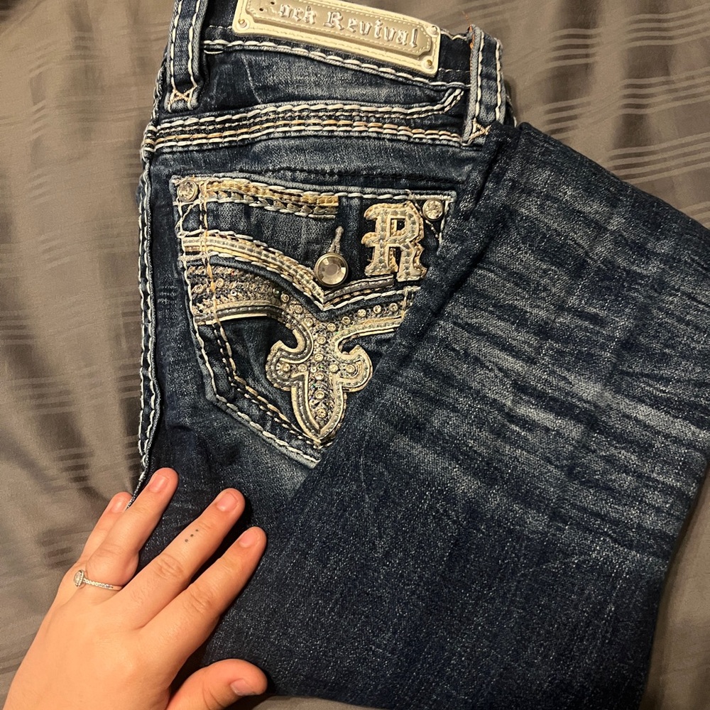 Rock Revival Women's Dark Blue Boot Cut Jeans